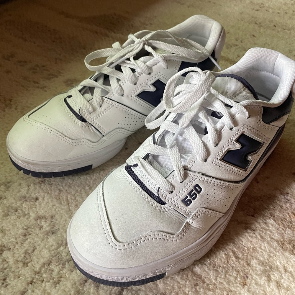New Balance 550s, mercury blue (navy), size 9